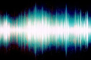 Skärmavbild av ljudvåg med toppar och bukar. Foto.